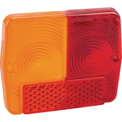 Šviesos lęšis, raudonas/gintaras, stačiakampis galinis/kairysis Cobo 02382210