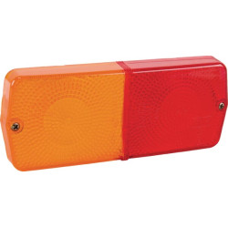 Šviesus objektyvas, raudonas/gintaras, stačiakampis galinis/LH/RH Cobo 02352200