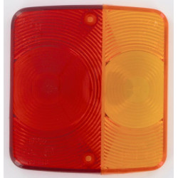 Šviesus objektyvas, gintarinis/raudonas, kvadratinis LH/RH/galinis LAMP20B