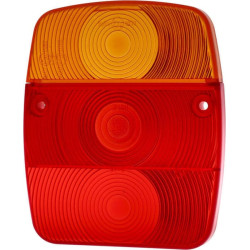 Šviesos objektyvas, gintaro/raudonas 121x101mm galinis Waś 1400680105