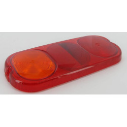 Šviesus objektyvas, gintarinis/raudonas, stačiakampis 200x92mm LH/RH/galinis TOR029599