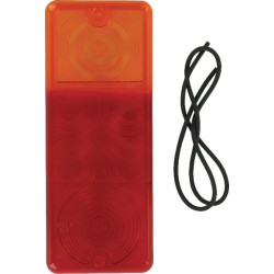 Šviesus objektyvas, gintaro spalvos/raudonas LH/RH/galinis Radex G41312