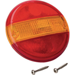 Šviesus lęšis, gintarinis/raudonas, apvalus galinis Aspöck 188382107