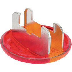 Šviesus lęšis, gintarinis/raudonas, apvalus galinis Aspöck 188382107