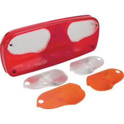 Šviesus objektyvas, gintarinis/raudonas/skaidrus, stačiakampis LH/RH/galinis Aspöck 188522002