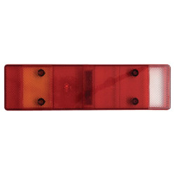 Šviesos objektyvas, raudonas/skaidrus/gintarinis 465x130mm galinis/dešinysis Waś 1400680725