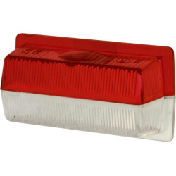 Šviesos objektyvas, raudonas/baltas 95x49mm LH/RH Waś 1400698145