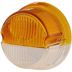 Šviesus lęšis, gintaro spalvos/skaidrus, apvalus LH/RH Hella 9EL088538001