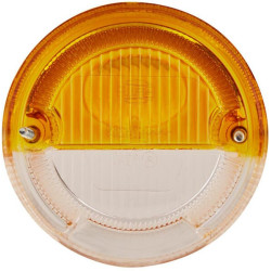 Šviesus lęšis, gintaro spalvos/skaidrus, apvalus LH/RH Hella 9EL088538001