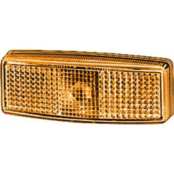 Šviesus lęšis, gintaro spalvos, stačiakampis LH/RH Hella 9EL141135031