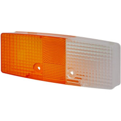 Šviesus lęšis, gintaro spalvos/skaidrus, stačiakampis dešinysis Hella 9EL118705001