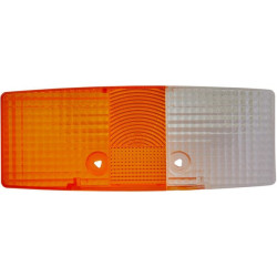 Šviesus lęšis, gintaro spalvos/skaidrus, stačiakampis dešinysis Hella 9EL118705001