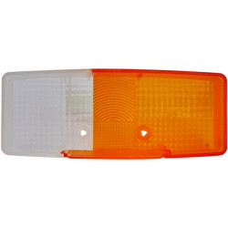 Šviesus lęšis, gintaro spalvos/skaidrus, stačiakampis dešinysis Hella 9EL118705001