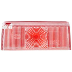 Šviesus objektyvas, skaidrus/raudonas, stačiakampis LH/RH Hella 9EL132215001