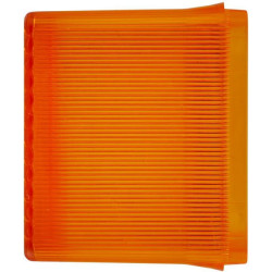 Šviesus lęšis, gintaro spalvos/skaidrus, stačiakampis kairysis Hella 9EL118703001