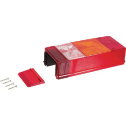 Šviesus objektyvas, raudonas/skaidrus/gintarinis galinis/dešinysis Geka E246RS