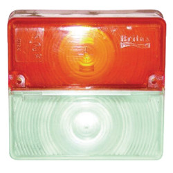 Šviesus lęšis, gintaro spalvos/skaidrus, kvadratinis LH/RH Britax TOR4509