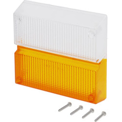 Šviesus objektyvas, skaidrus/gintarinis, stačiakampis priekis/LH/RH Cobo 03160200