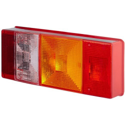 Šviesos lęšis, raudonas/skaidrus/gintarinis galinis/dešinysis Hella 9EL147097001