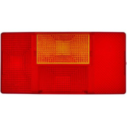 Šviesos objektyvas, raudonas/skaidrus/gintarinis galinis/kairės Hella 9EL136833001