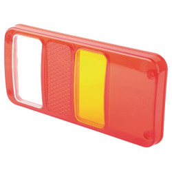 Šviesos objektyvas, gintaro/raudonas/baltas 229x110mm galinis/dešinis Waś 14006807720