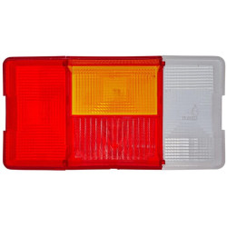 Šviesos lęšis, raudonas/skaidrus/gintarinis, stačiakampis dešinysis Hella 9EL136825011