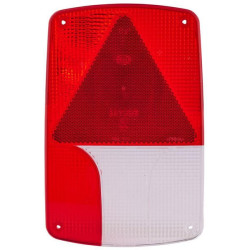 Šviesos objektyvas, raudonas/permatomas galinis/kairės Hella 9EL990633031