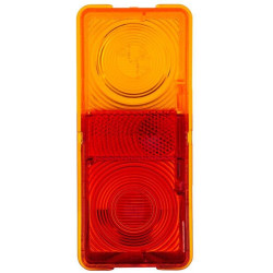 Šviesus objektyvas, gintarinis/raudonas, stačiakampis LH/RH/galinis Hella 9EL997310001