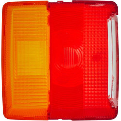 Šviesos objektyvas, raudonas/skaidrus/gintarinis, kvadratinis LH/RH/galinis Hella 9EL129519001