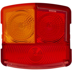 Šviesos lęšis, raudonas/skaidrus/gintarinis, kvadratinis galinis/dešinysis Hella 9EL134740001