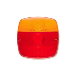 Šviesos objektyvas, raudonas/skaidrus/gintarinis, kvadratinis LH/RH/galinis Hella 9EL146491001