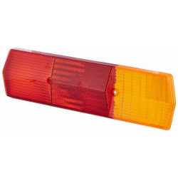 Šviesus objektyvas, gintarinis/raudonas, stačiakampis LH/RH/galinis Hella 9EL092435011