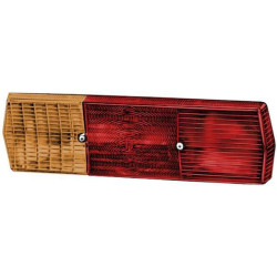 Šviesus objektyvas, gintarinis/raudonas, stačiakampis LH/RH/galinis Hella 9EL092435011