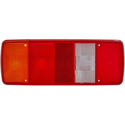 Šviesos lęšis, raudonas/skaidrus/gintarinis, stačiakampis LH/RH/galinis Hella 9EL122689021