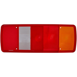 Šviesos lęšis, raudonas/skaidrus/gintarinis, stačiakampis LH/RH/galinis Hella 9EL122689021