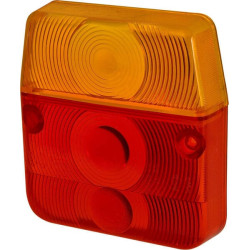 Šviesus objektyvas, gintarinis/raudonas 110x102mm galinis Promot 1400680205