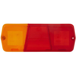 Šviesus objektyvas, gintarinis/raudonas, stačiakampis galinis/kairės Hella 9EL107368001