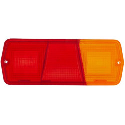 Šviesus objektyvas, gintarinis/raudonas, stačiakampis galinis/kairės Hella 9EL107368001