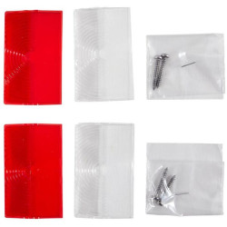 Šviesos objektyvas, raudonas/skaidrus/gintarinis LH/RH/galinis Hella 9EL998002031