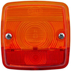 Šviesus objektyvas, gintarinis/raudonas, kvadratinis LH/RH/galinis Hella 9EL115003011