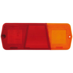 Šviesus objektyvas, gintarinis/raudonas, stačiakampis galinis/dešinis Hella 9EL111647001