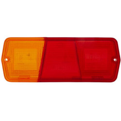 Šviesus objektyvas, gintarinis/raudonas, stačiakampis galinis/dešinis Hella 9EL111647001