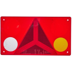 Šviesos lęšis, raudonas/skaidrus/gintarinis galinis/dešinysis Hella 9EL340203001