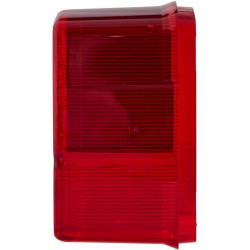 Šviesos lęšis, raudonas/skaidrus/gintarinis, kvadratinis galinis/kairysis Hella 9EL134739001