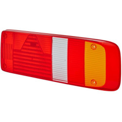 Šviesos lęšis, raudonas/skaidrus/gintarinis, stačiakampis galinis/dešinis Hella 9EL340829021