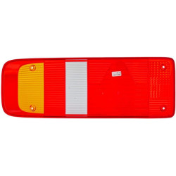 Šviesos lęšis, raudonas/skaidrus/gintarinis, stačiakampis galinis/dešinis Hella 9EL340829021