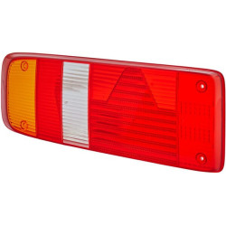 Šviesos lęšis, raudonas/skaidrus/gintarinis, stačiakampis galinis/kairysis Hella 9EL340829031