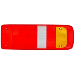 Šviesos lęšis, raudonas/skaidrus/gintarinis, stačiakampis galinis/kairysis Hella 9EL340829031