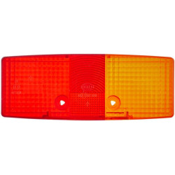 Šviesus objektyvas, gintarinis/raudonas, stačiakampis galinis/dešinis Hella 9EL118701001