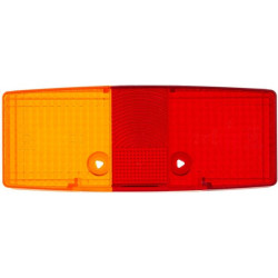 Šviesos lęšis, raudonas/skaidrus/gintarinis, stačiakampis galinis/kairysis Hella 9EL997451001